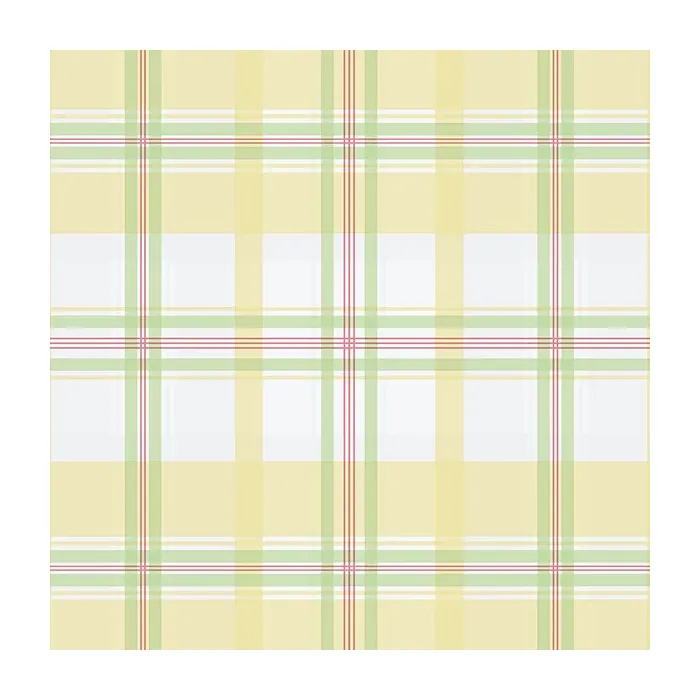Plaid Wallpaper Yellow, Green, Red Norwall Wallcovering KE29911