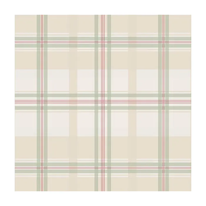 Plaid Wallpaper Pink, Green, Cream Norwall Wallcovering KE29912
