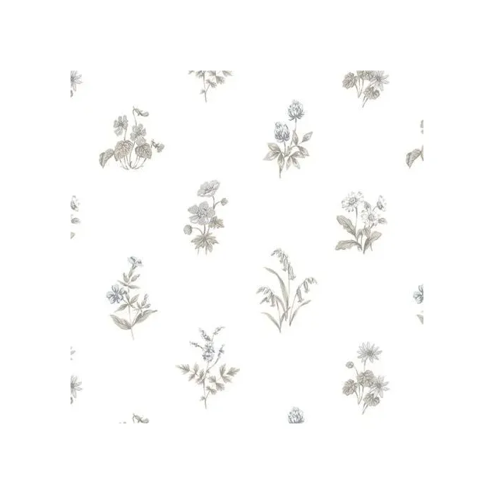 Garden Spot Wallpaper Black, Tan Norwall Wallcovering KE29934