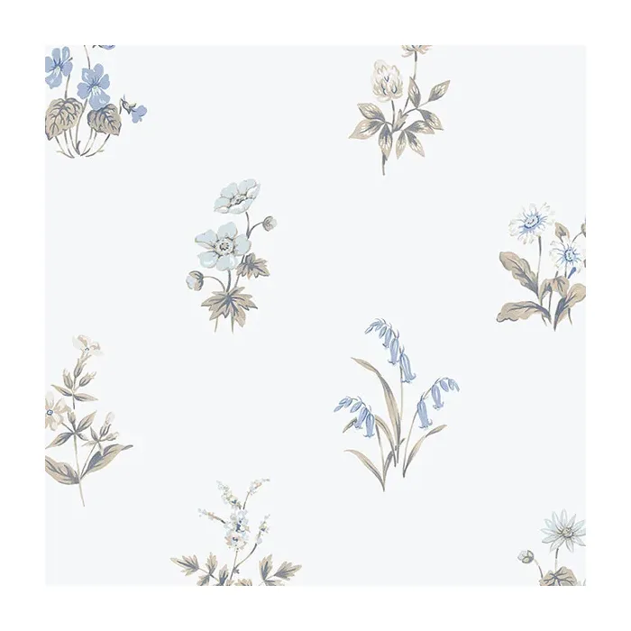 Garden Spot Wallpaper Blue, Beige Norwall Wallcovering KE29936