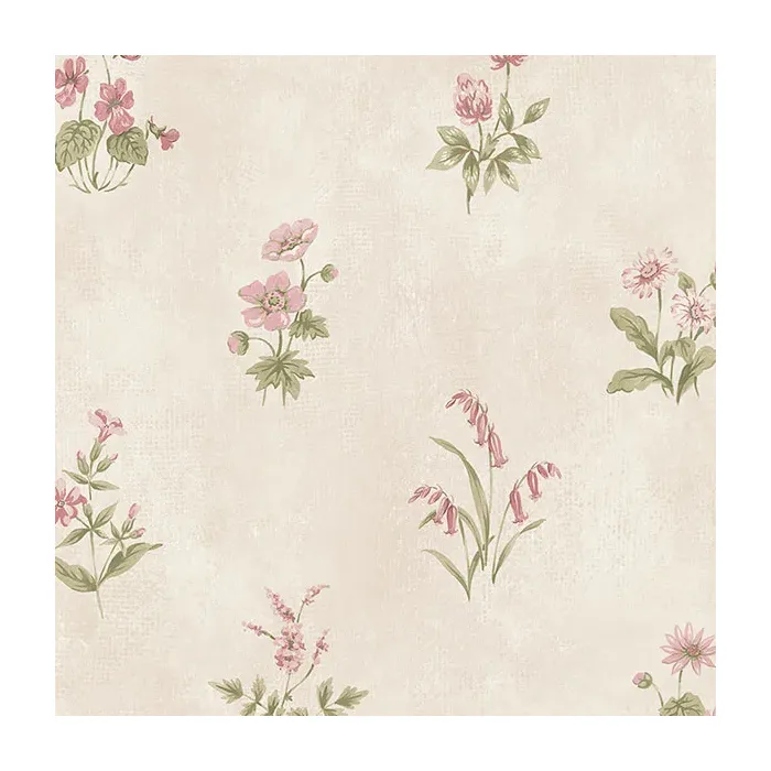 Garden Spot Wallpaper Beige, Pink Norwall Wallcovering KE29937