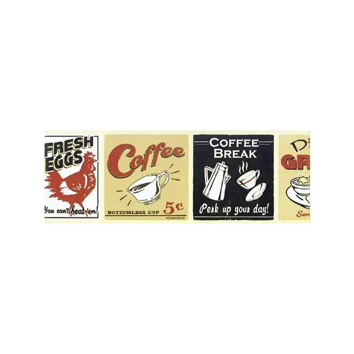 Coffee Break Wallpaper Border