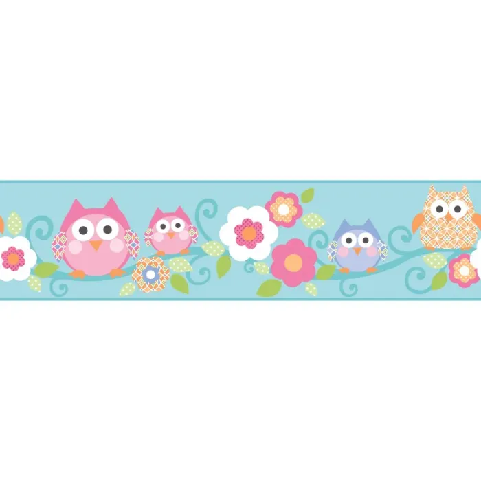 Owl Branch Whimsical Wallpaper Border KS2213BD