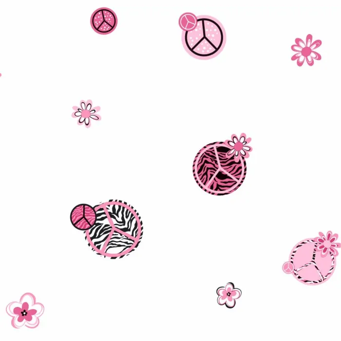 Cool Kids Peace/zebra Wallpaper