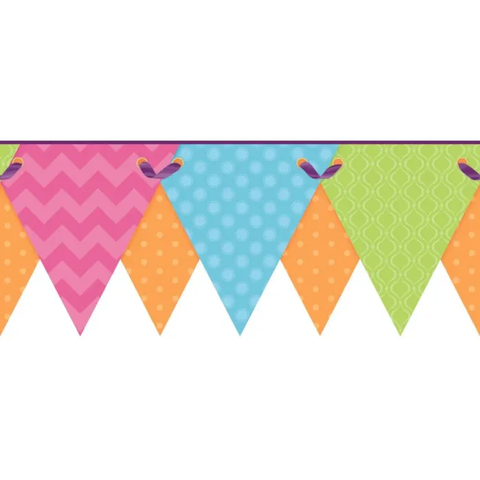 Cool Kids Geometric Pennant Border