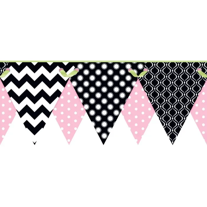 Cool Kids Geometric Pennant Border