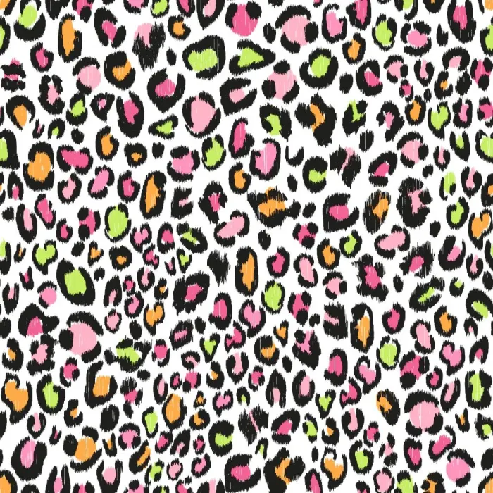 Cool Kids Multi Color Leopard Wallpaper