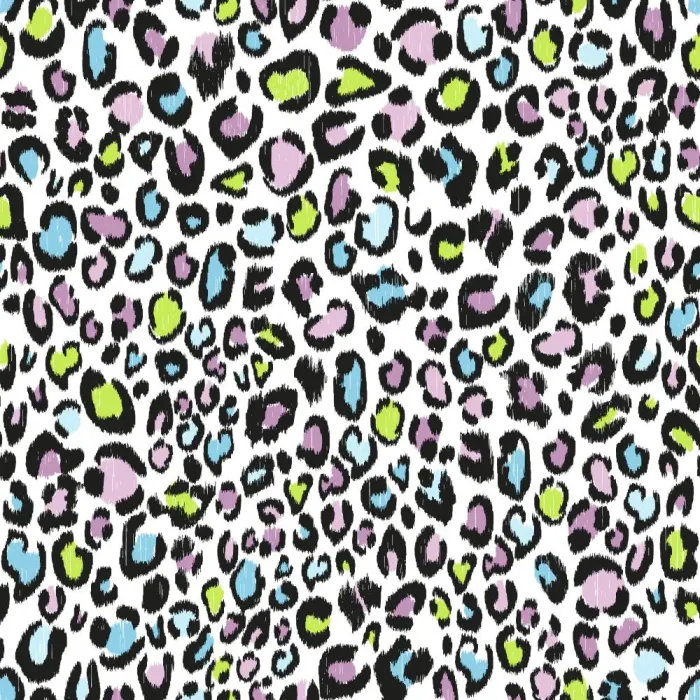 Cool Kids Multi Color Leopard Wallpaper