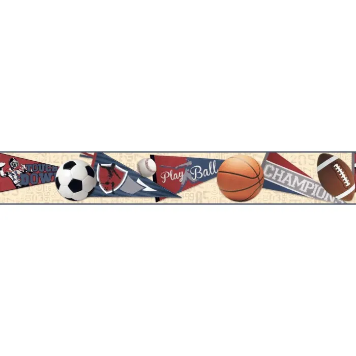 Cool Kids Sports Ball Border
