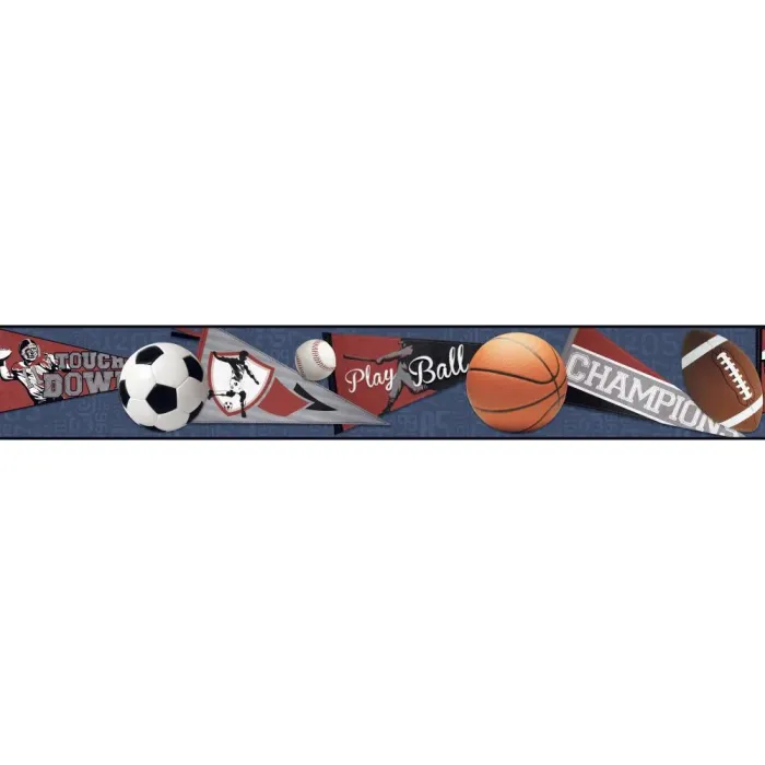 Cool Kids Sports Ball Border