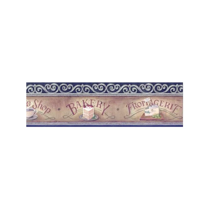 Cafe and Bakery Wallpaper Border