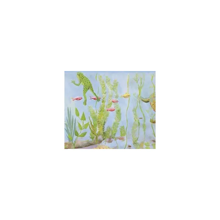 Frog Turtle and Fish Wallpaper Border