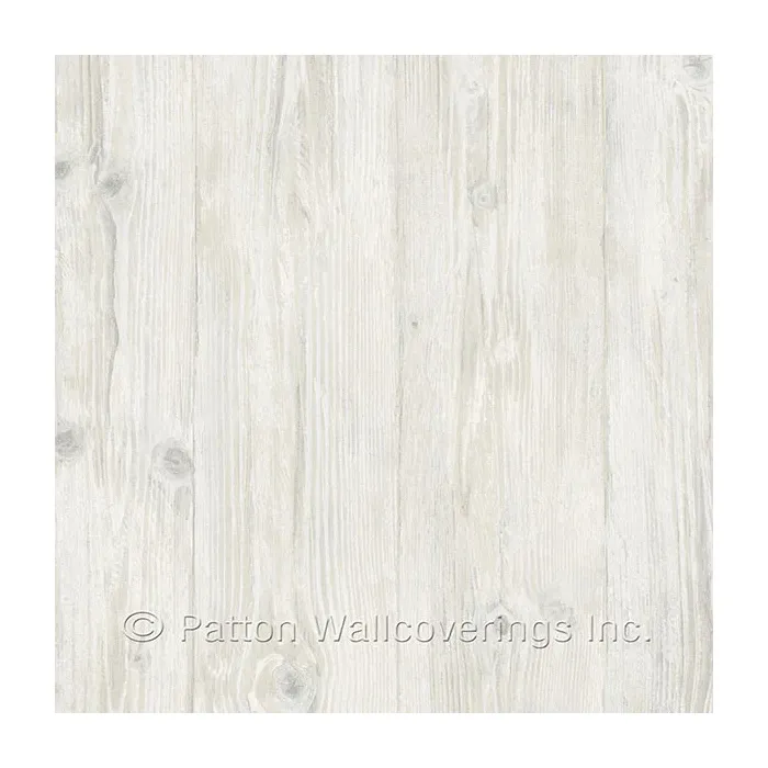 Woodgrain Wallpaper Cream, Gray Norwall Wallcovering LL29501