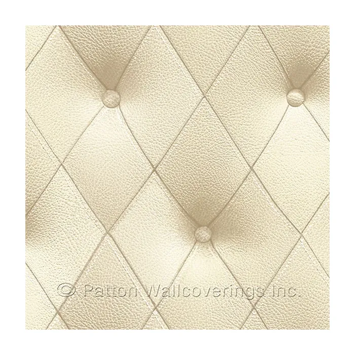 Buttonback Wallpaper Beige Norwall Wallcovering LL29572