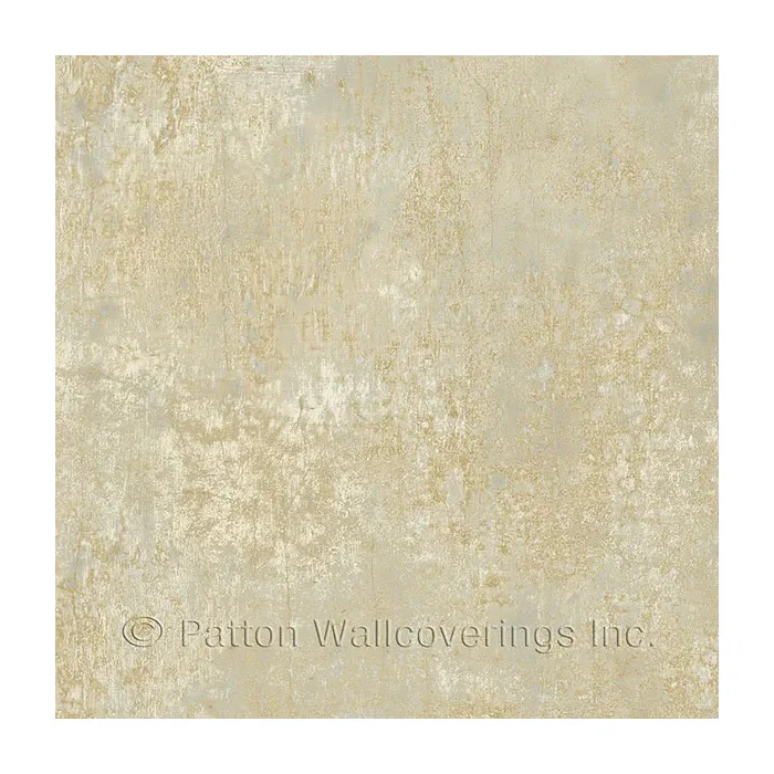 Frost Wallpaper Blue, Metallic Gold Norwall Wallcovering LL36200