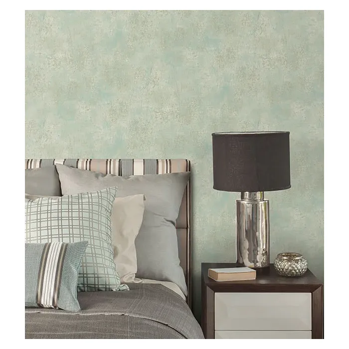 Frost Wallpaper Aqua Norwall Wallcovering LL36201