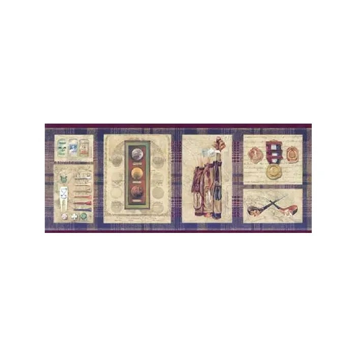 Country Club Wallpaper Border