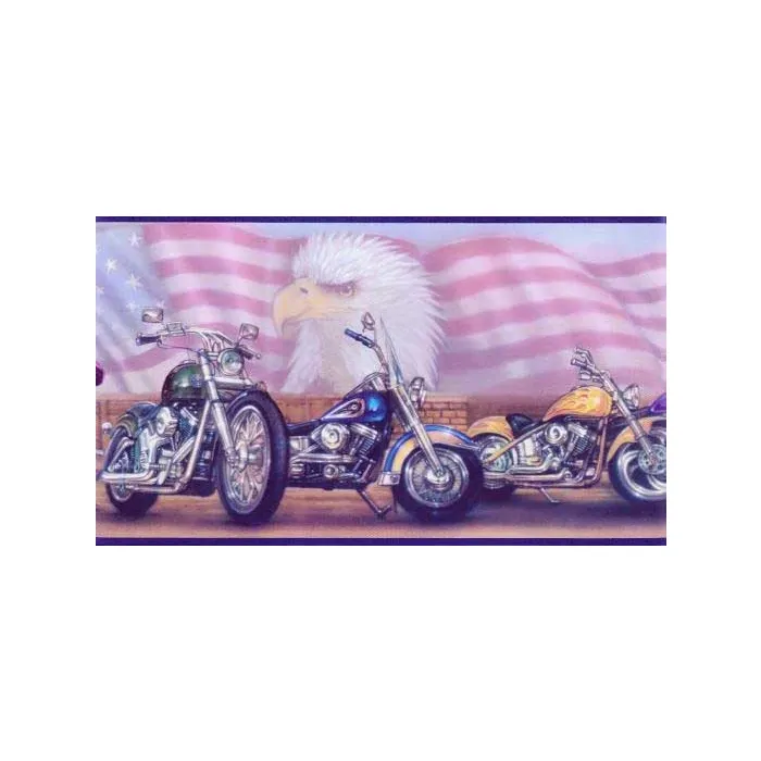 American Motorcycle Wallpaper Border