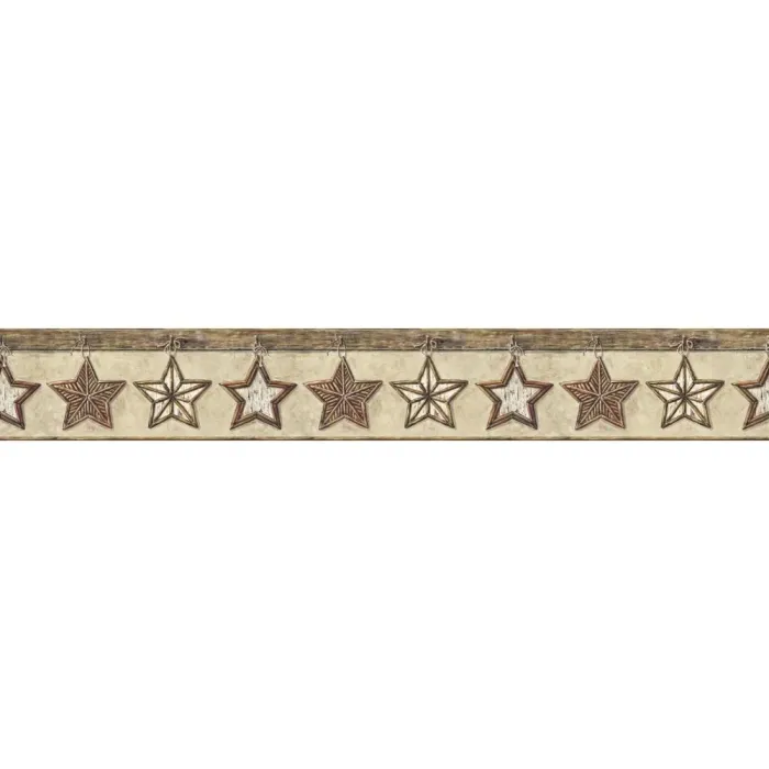 Lake Forest Lodge Twig Stars Border