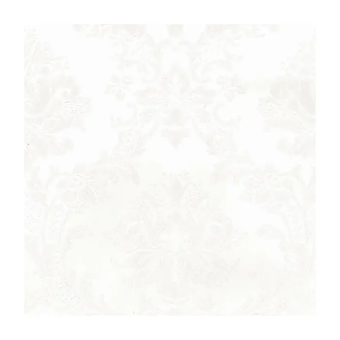 In Register Classic Damask Wallpaper White, Pearl Norwall Wallcovering MD29432