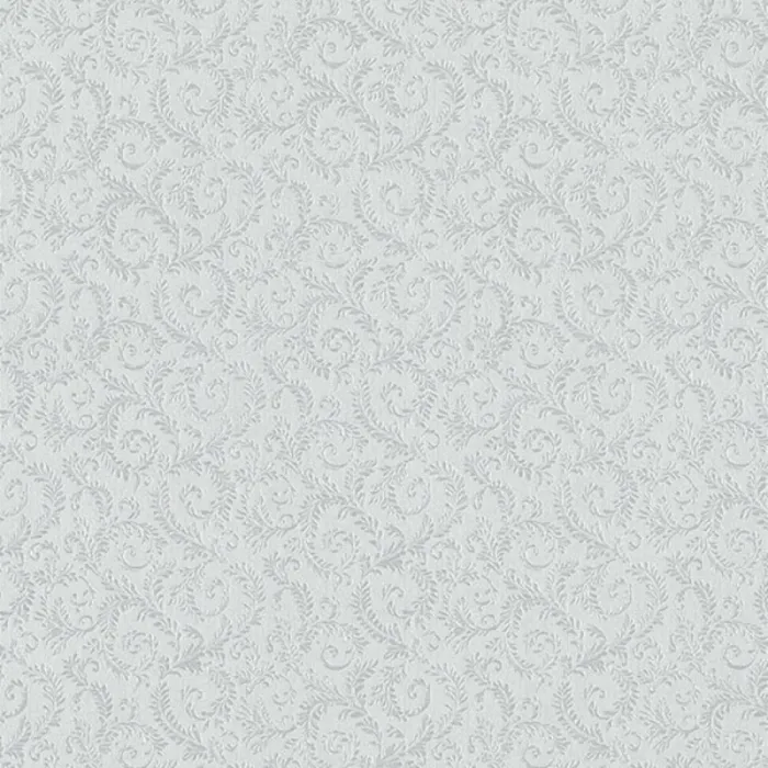 Allover Scroll Emboss Wallpaper Metallic Silver Norwall Wallcovering MD29451