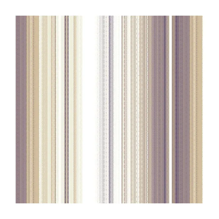 Organic Stripe Wallpaper Purple, Metallic Gold Norwall Wallcovering MH36508