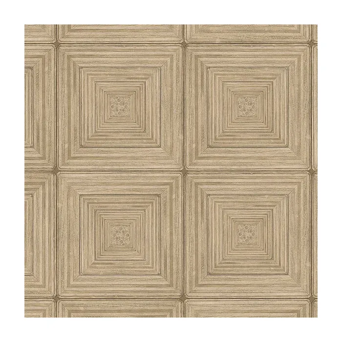 Parquet Wallpaper Ochre, Brown Norwall Wallcovering MH36528