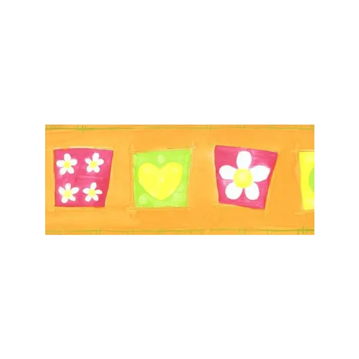 Childrens Neon Wallpaper Border