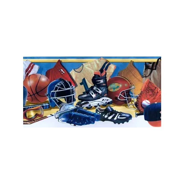 Multi Sport Wallpaper Border NK74841NB
