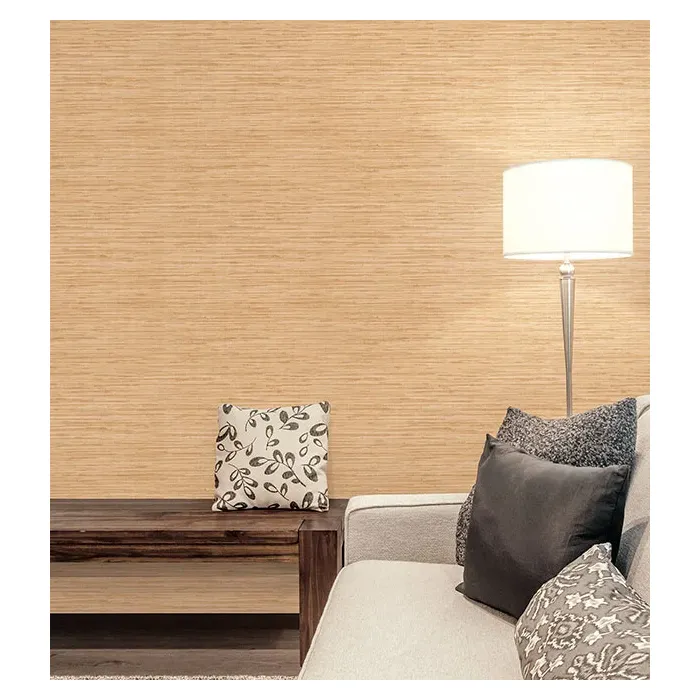 Grasscloth Wallpaper Oche, Cream, Beige Norwall Wallcovering NT33704