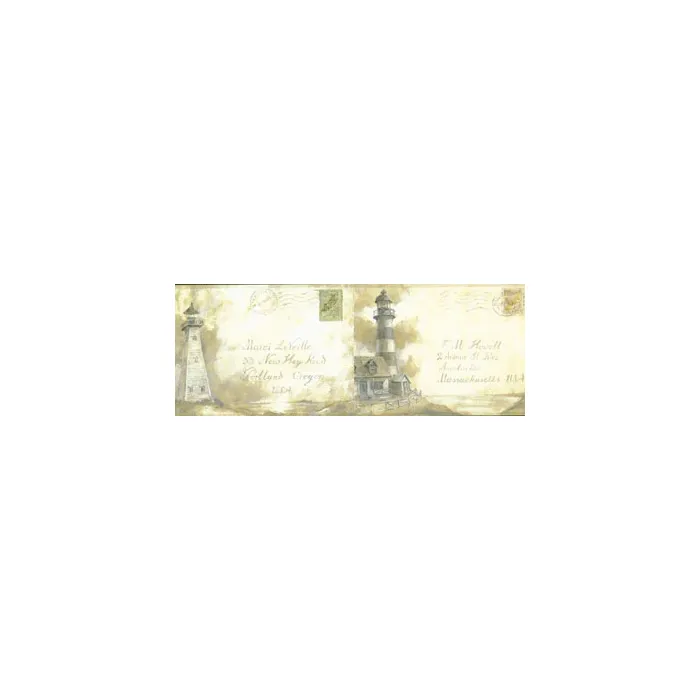 Nautical Postcard Wallpaper Border NT5812BD
