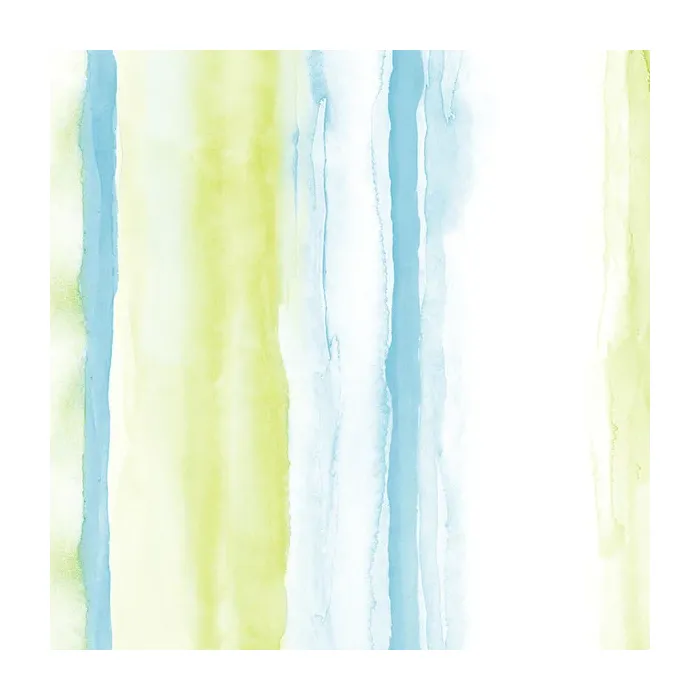 Beach Stripe Wallpaper Green, Aqua Norwall Wallcovering PA34207