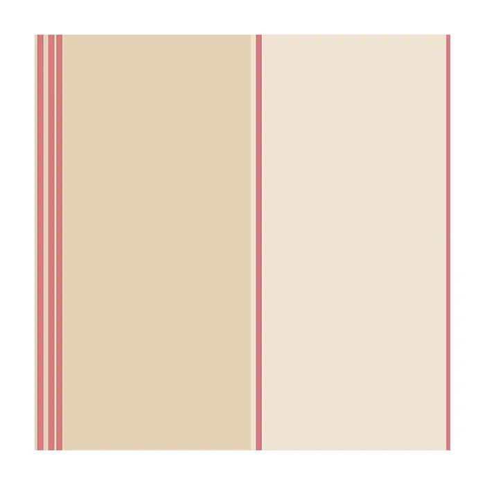 Pure Stripe Wallpaper Red, Cream, Tan Norwall Wallcovering PA34217