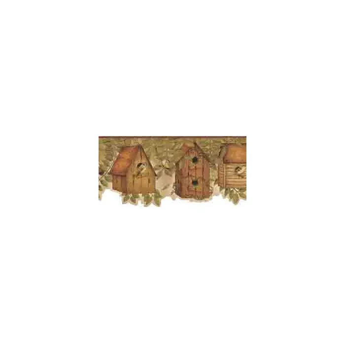 Country Kitchen Birdhouse Wallpaper Border