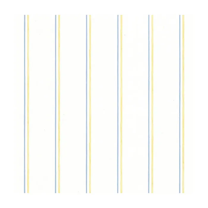 Thin Stripe Wallpaper Yellow, Blue Norwall Wallcovering PP27796