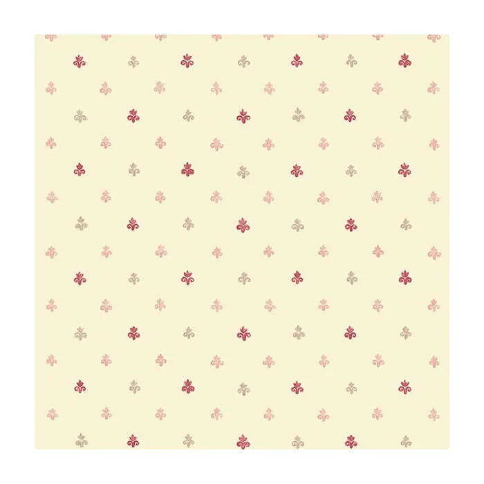 Lulu Spot Wallpaper Cream, Burgundy, Beige, Pink Norwall Wallcovering PP27818