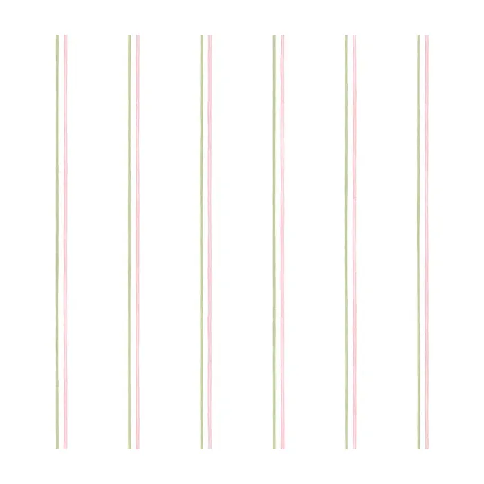 Thin Stripe Wallpaper Green, Pink Norwall Wallcovering PP35500