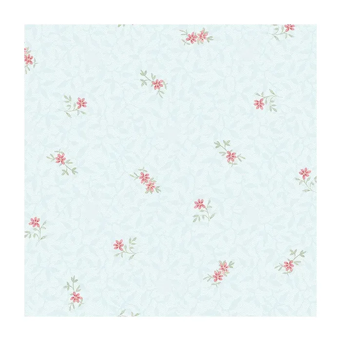 Isabella Wallpaper Teal, Pink, Sage Norwall Wallcovering PP35513