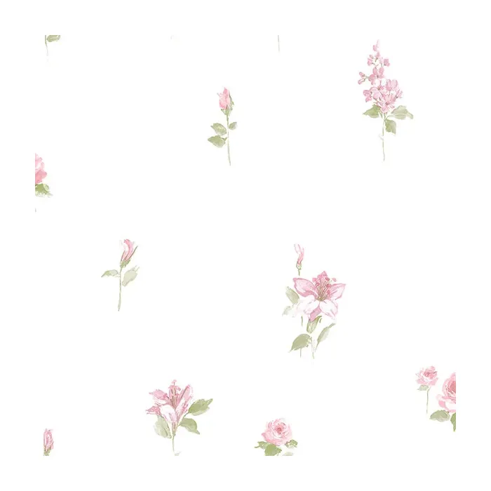 Red Rose Spot Wallpaper Pink Norwall Wallcovering PP35522