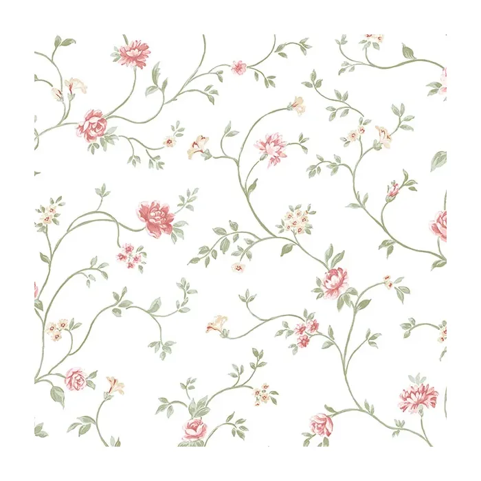 Royal Trail Wallpaper Pink, Green Norwall Wallcovering PP35524