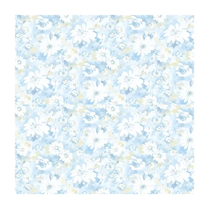 Daisy Chain Wallpaper Blue, Yellow Norwall Wallcovering PP35531