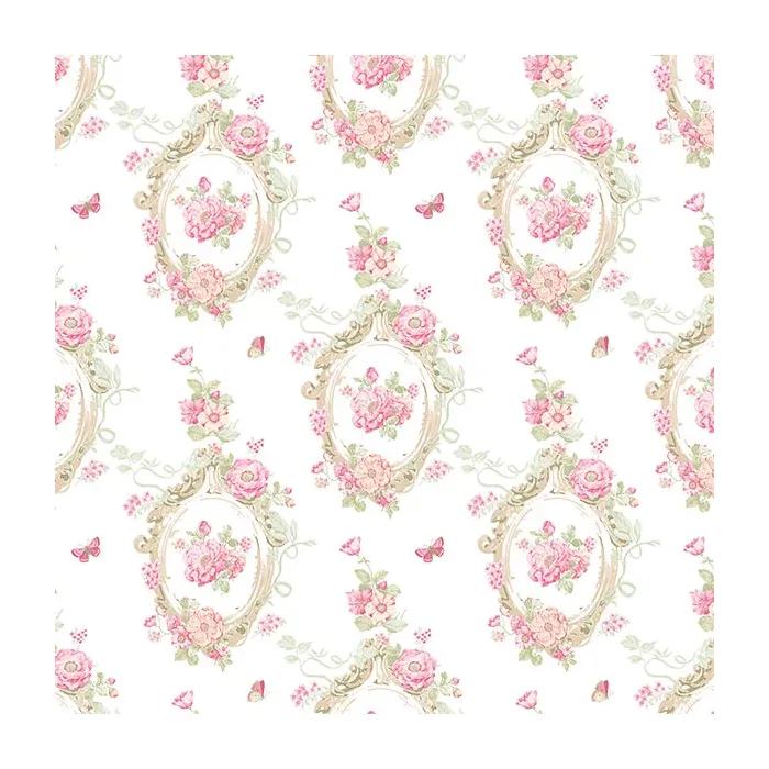 Cameo Wallpaper Pink, Beige Norwall Wallcovering PP35535