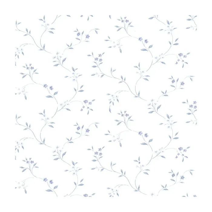 Small Floral Trail Wallpaper Blue Norwall Wallcovering PR33800