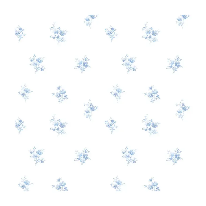 Delicate Daisies Wallpaper Blue Norwall Wallcovering PR33841