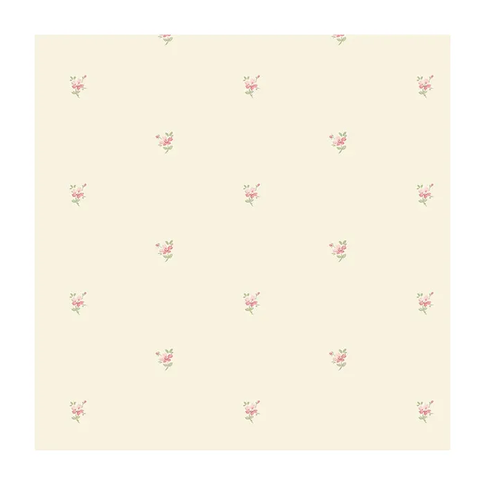 Mini Daisy Wallpaper Dark Yellow, Pink, Green Norwall Wallcovering PR33847