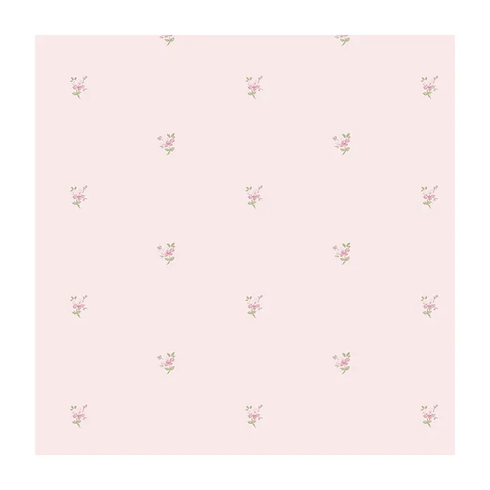Mini Daisy Wallpaper Light Pink, Green Norwall Wallcovering PR33848