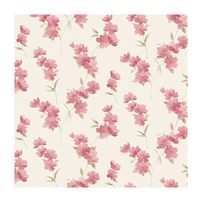 Dawn Floral Wallpaper Red, Brown Norwall Wallcovering PR33851