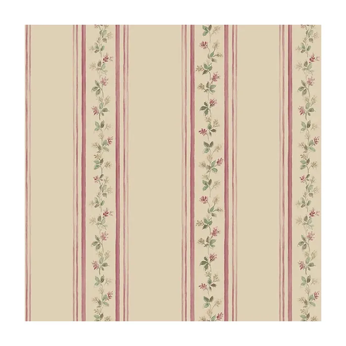 Lilac Stripe Wallpaper Beige, Plum, Pink Norwall Wallcovering PR33869
