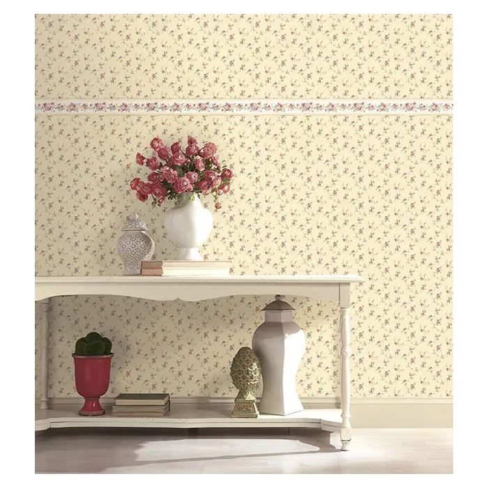 White Wedding Wallpaper Border Yellow, Purple, Pink, Green Norwall Wallcovering PR79652