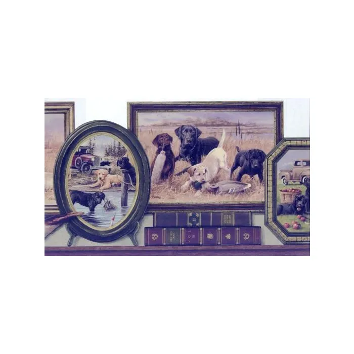 Hunting Labrador Wallpaper Border